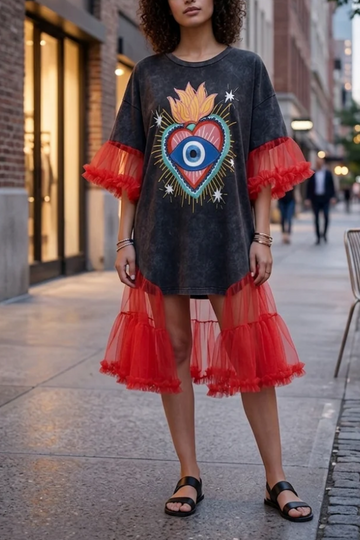 Rock Princess Upcycled Tee