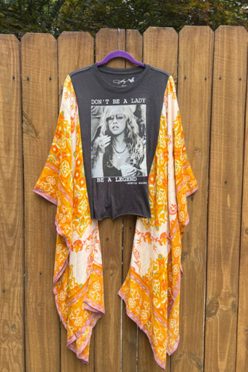 Don't Be a Lady Be aLegend Stevie Nicks Mix & Match Tee （No Patch）