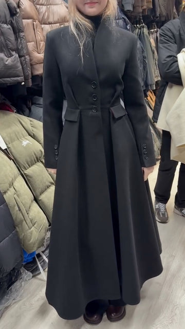 Wool Blend Long Coat